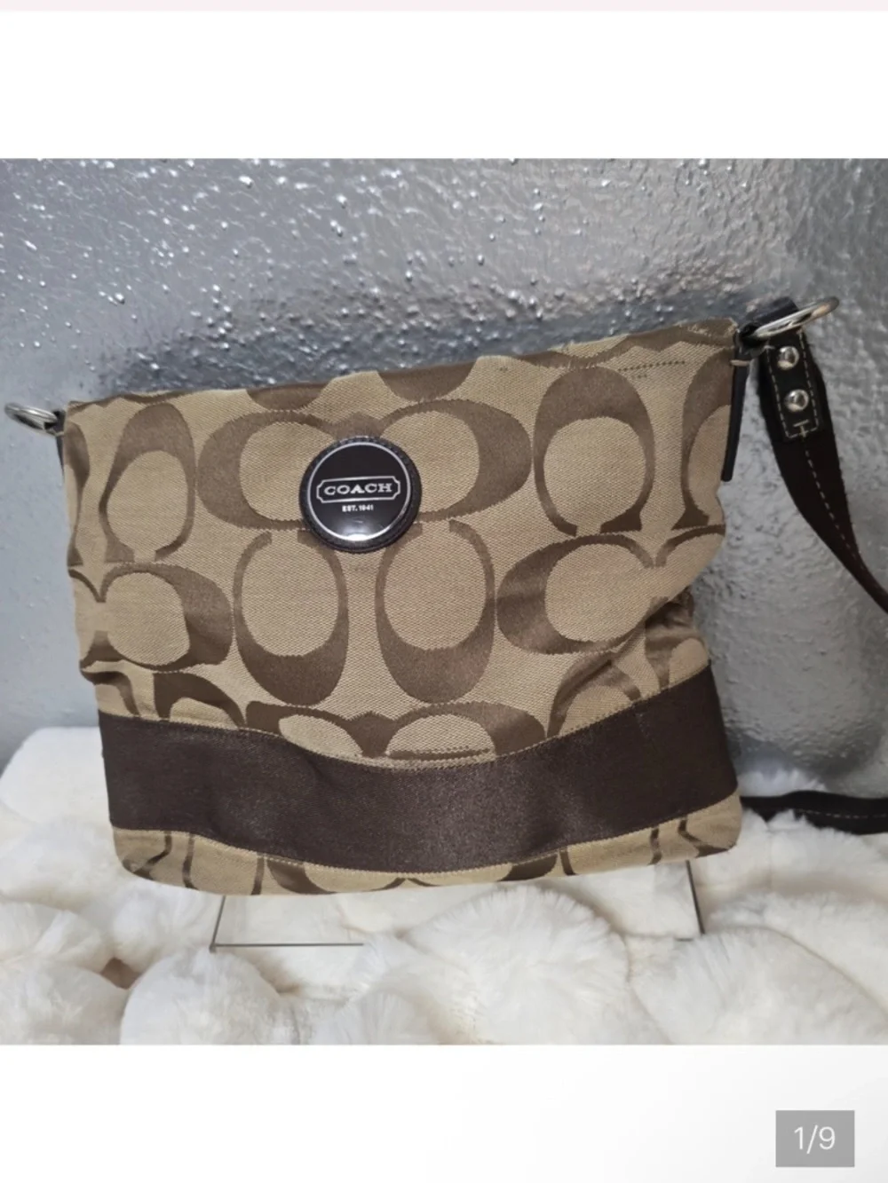 Coach Brown Interior Canvas Crossbody